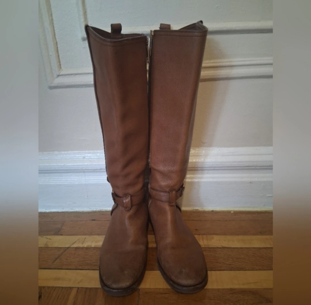 Tory Burch Brown Leather Riding Boots - photo 3