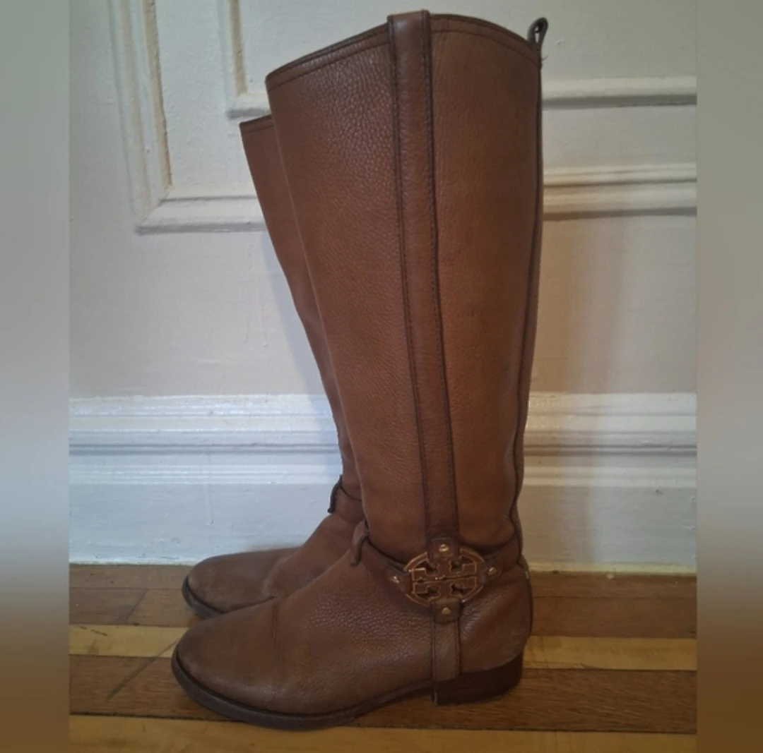 Tory Burch Brown Leather Riding Boots - photo 4