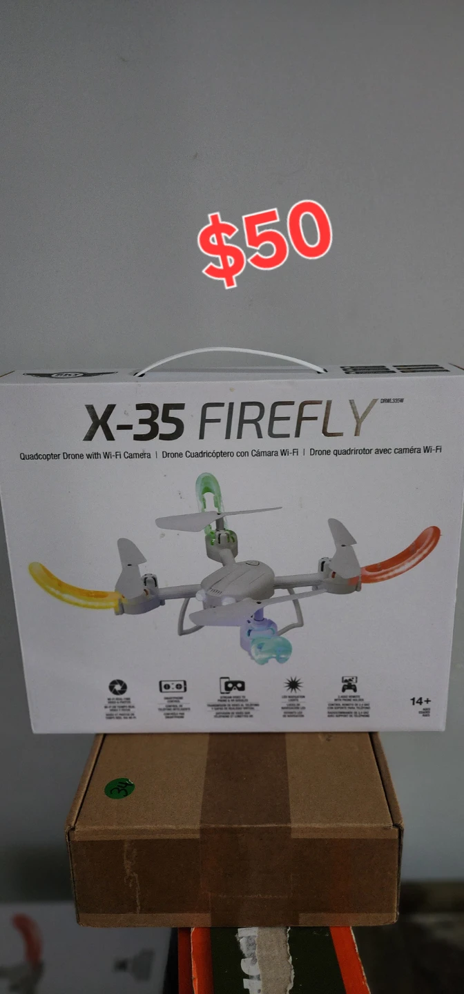 X-35 Firefly Quadcopter Drone with Wi-Fi Camera