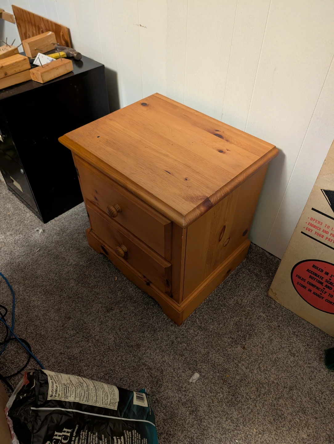 Solid Pine Bedroom Set - Headboard, Dresser, Nightstand - photo 4