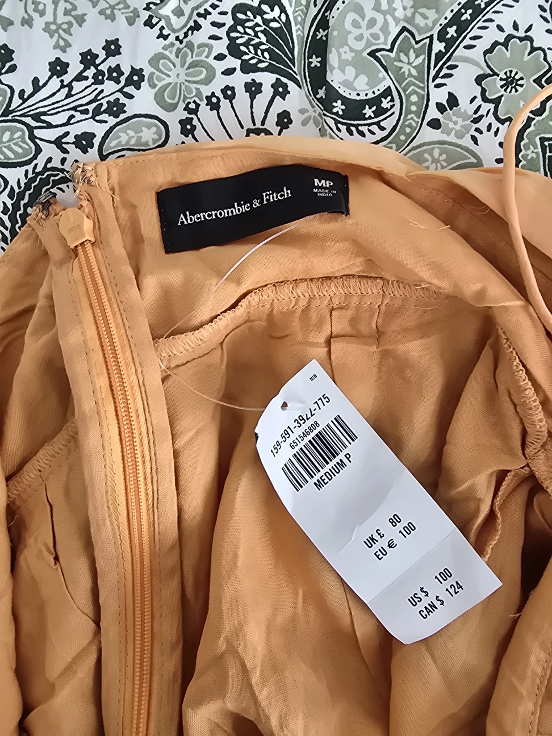 Abercrombie & Fitch Orange Halter Dress - Medium - photo 3