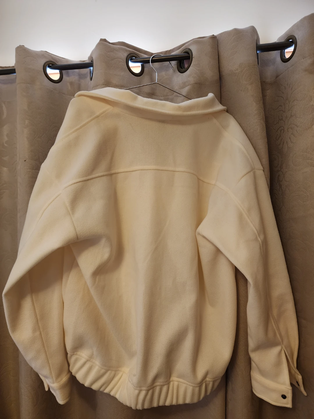Cozy Cream Teddy Fleece Jacket with Pockets - Size [M] - photo 2