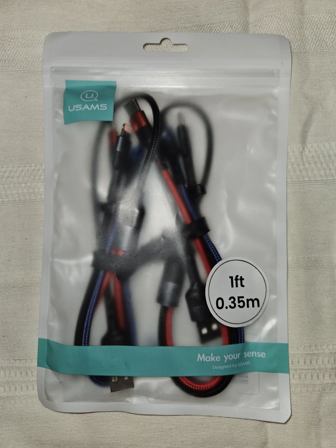 USAMS USB Cable- 2 pcs