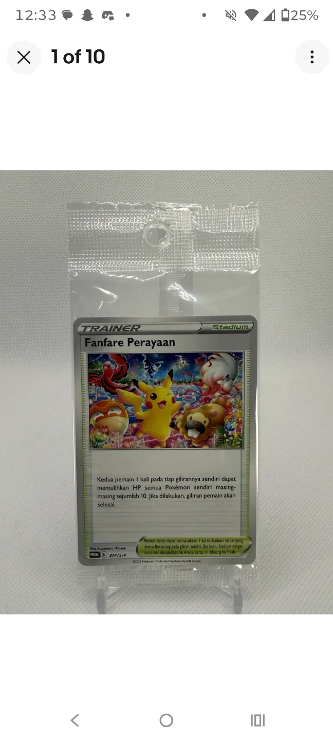 Pokemon Card - Fanfare Perayaan Trainer Stadium