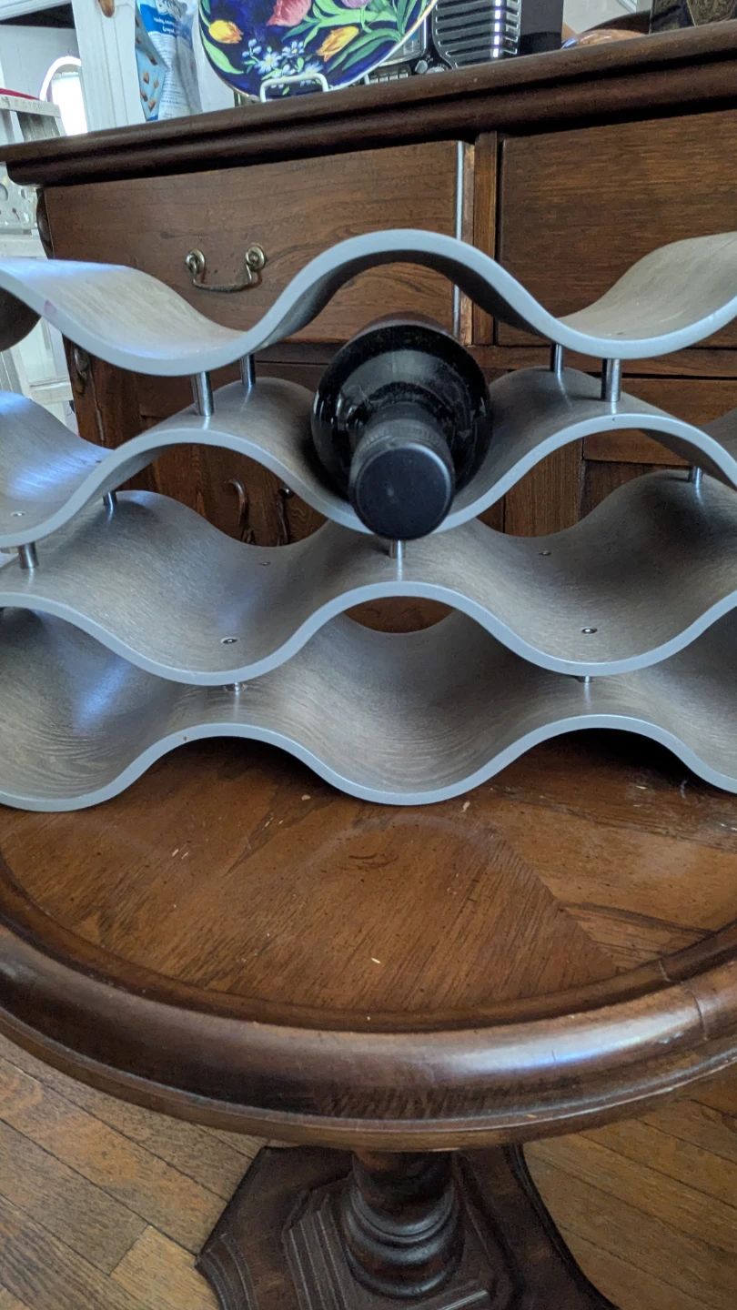 Modern Wave Wine Rack