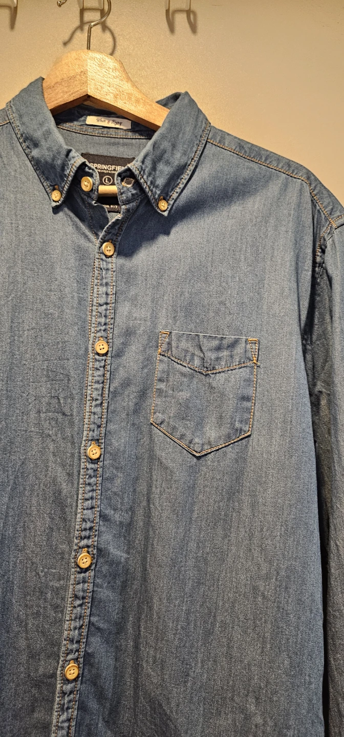 Springfield Denim Shirt Size L - photo 3