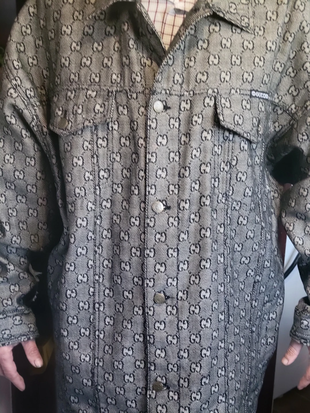 GUCCI GG Pattern Denim Jacket
