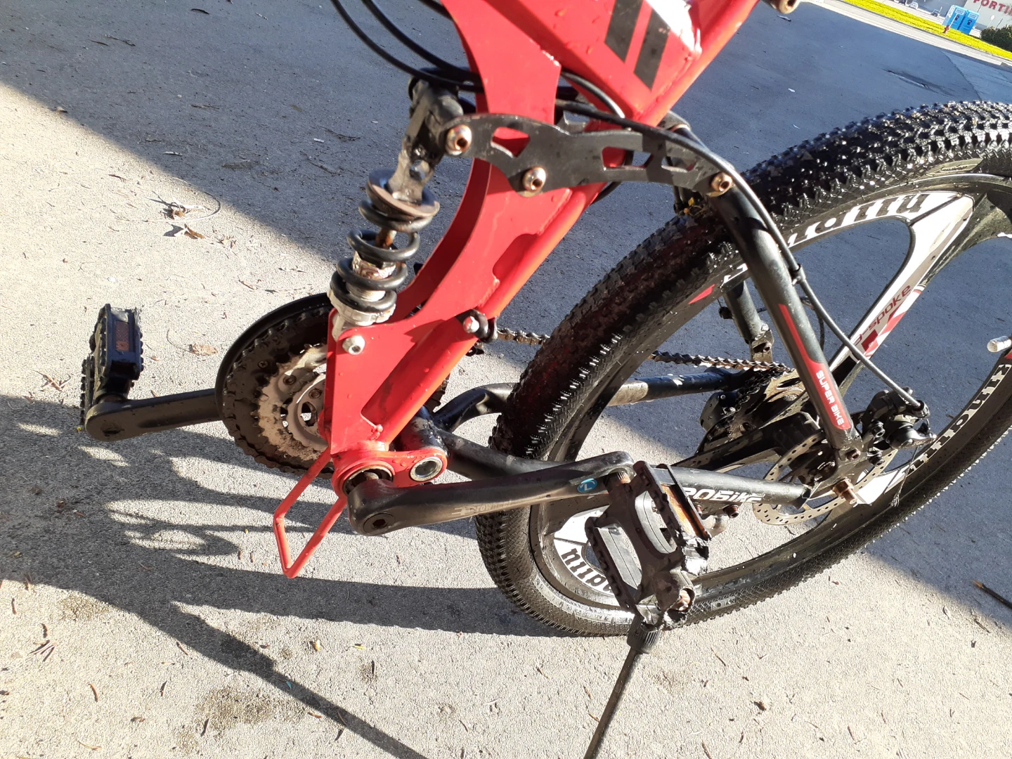 EUROBIKE G4 Folding Mountain Bike - Red - photo 2