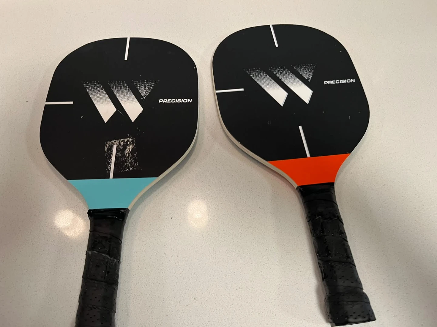 2 Precision Pickleball Paddles - Blue and Red - photo 2