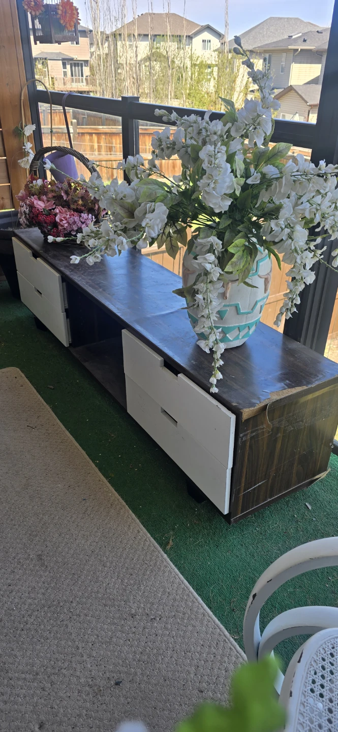 Media Console with Drawers - photo 4