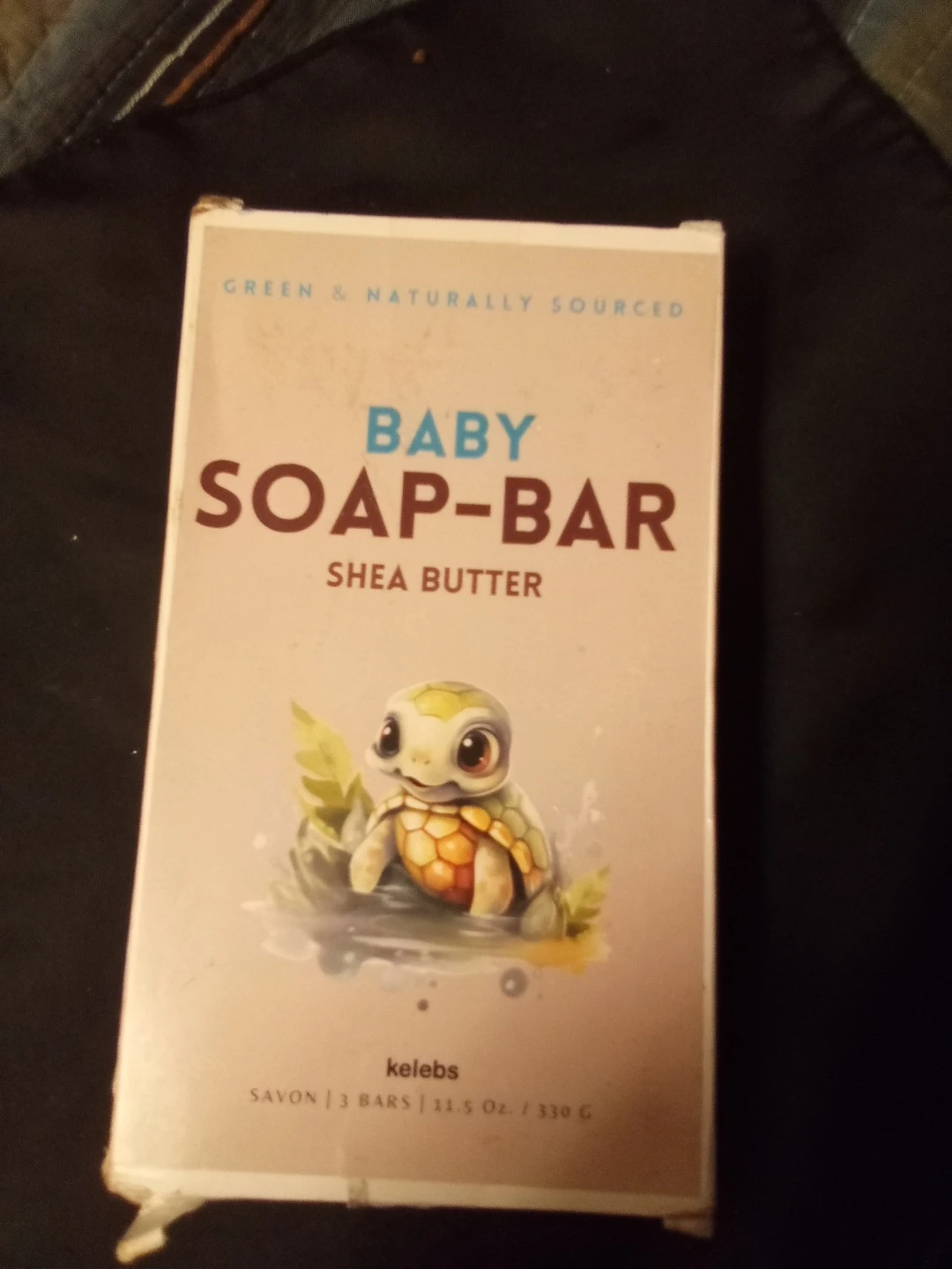 KELEBS Shea Butter Baby Soap Bars - 3 Pack