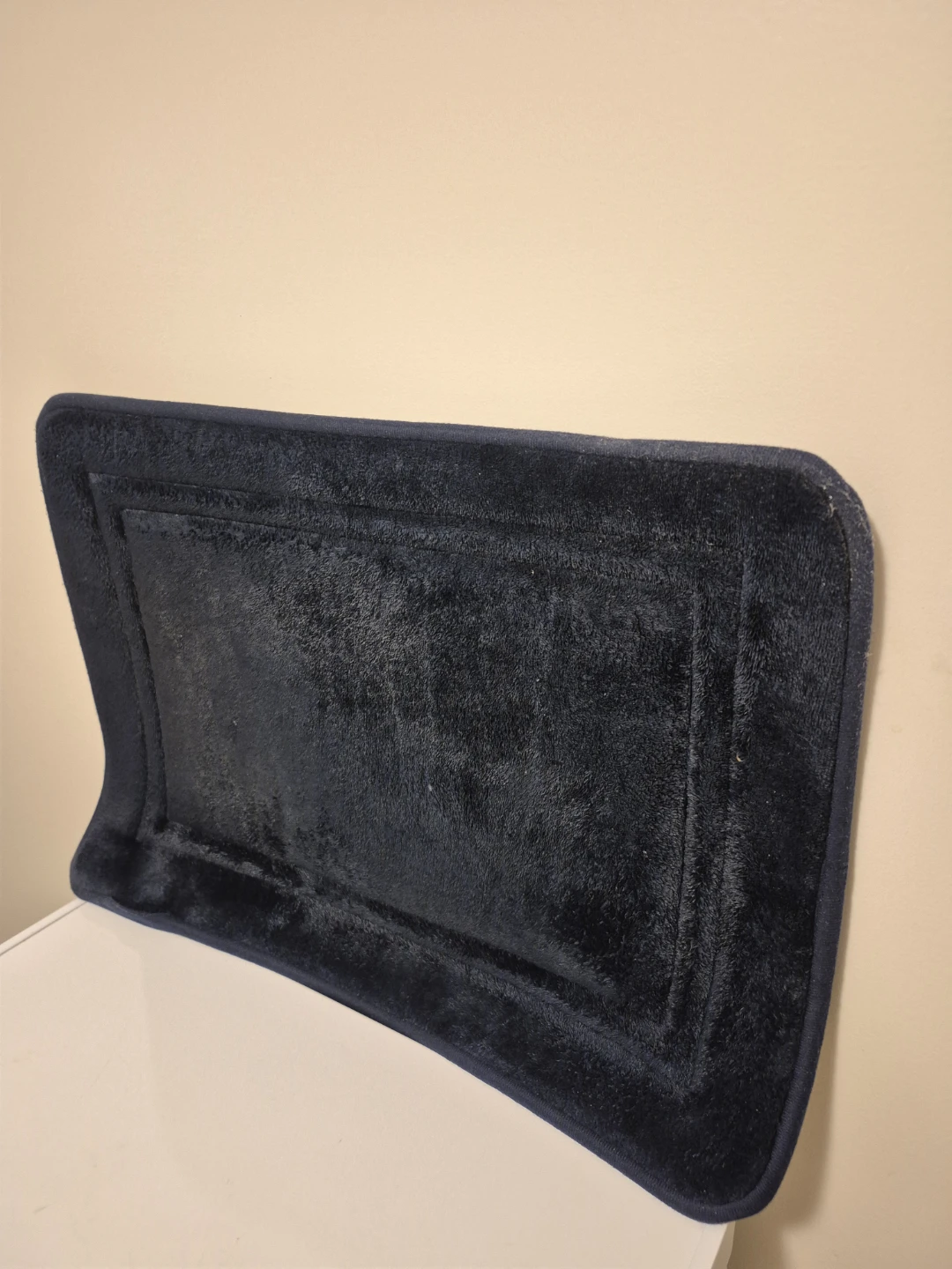 Dark Blue Plush Bath Mat - photo 2