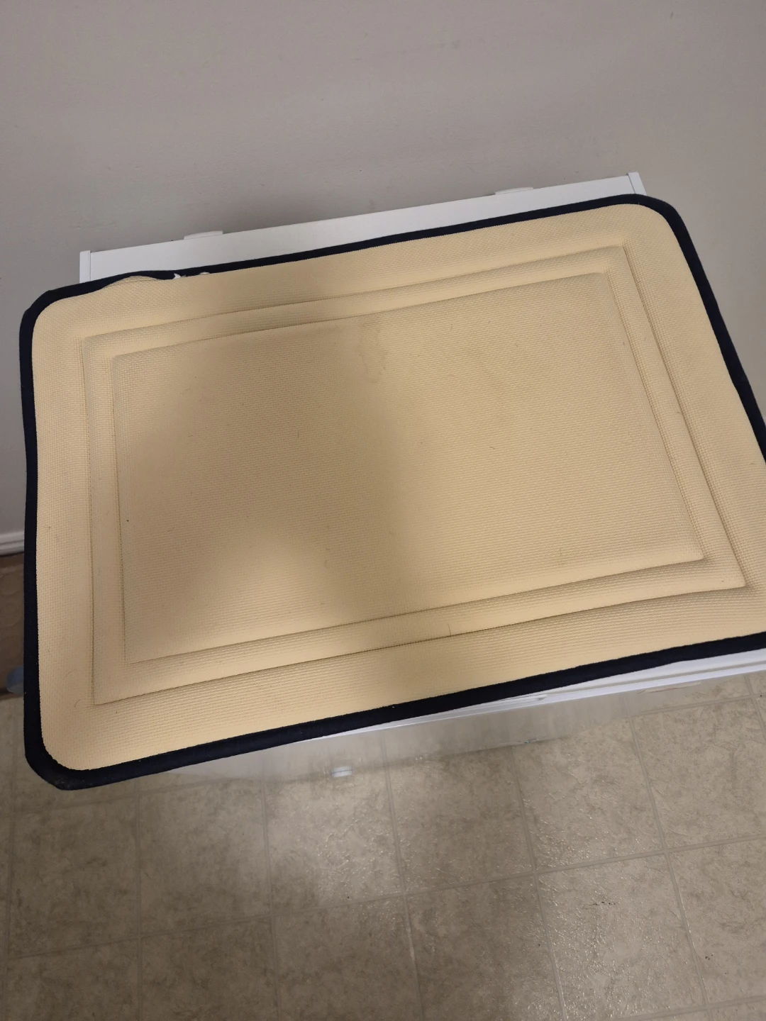 Dark Blue Plush Bath Mat - photo 3
