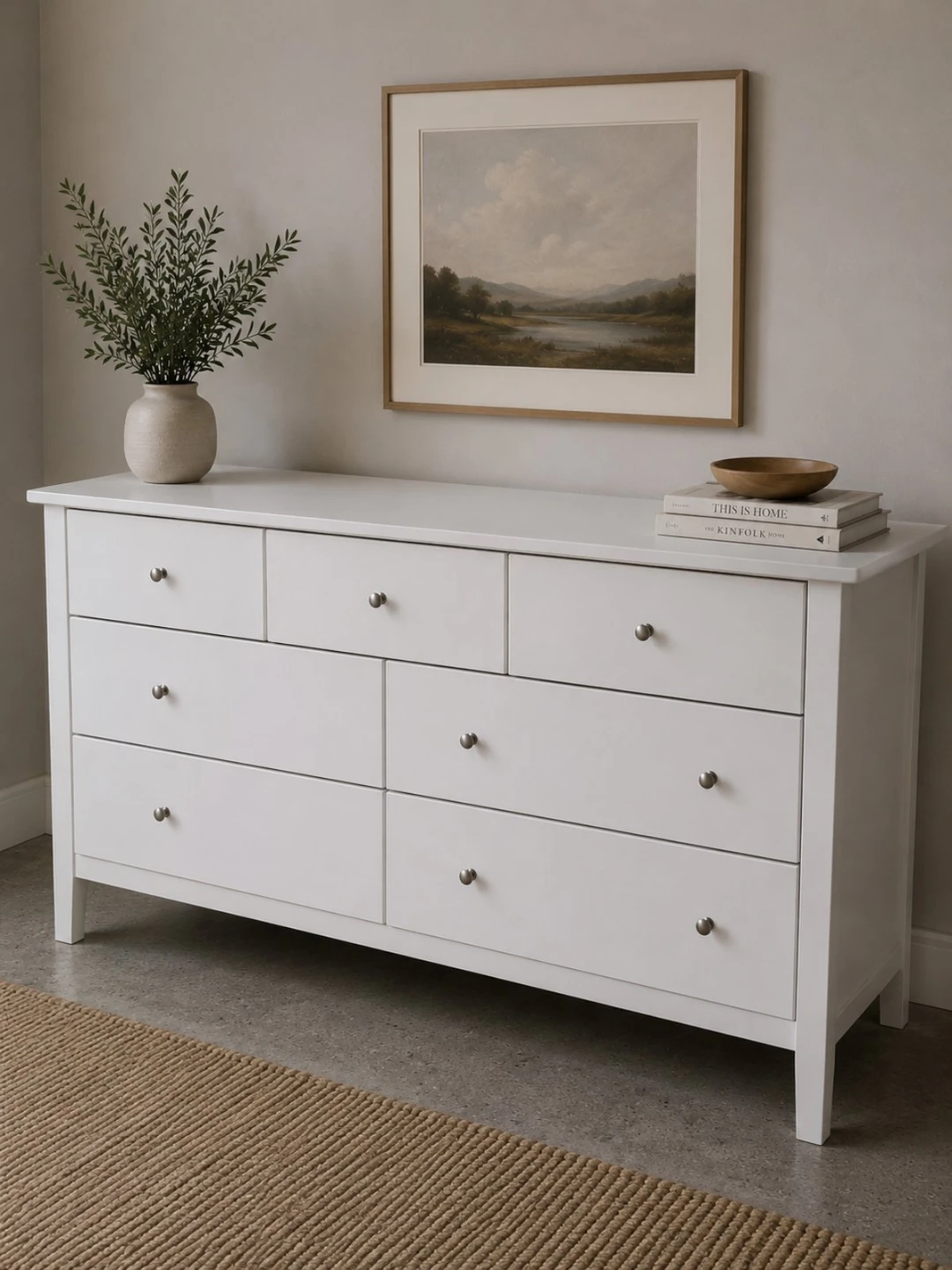 White 7-Drawer Dresser