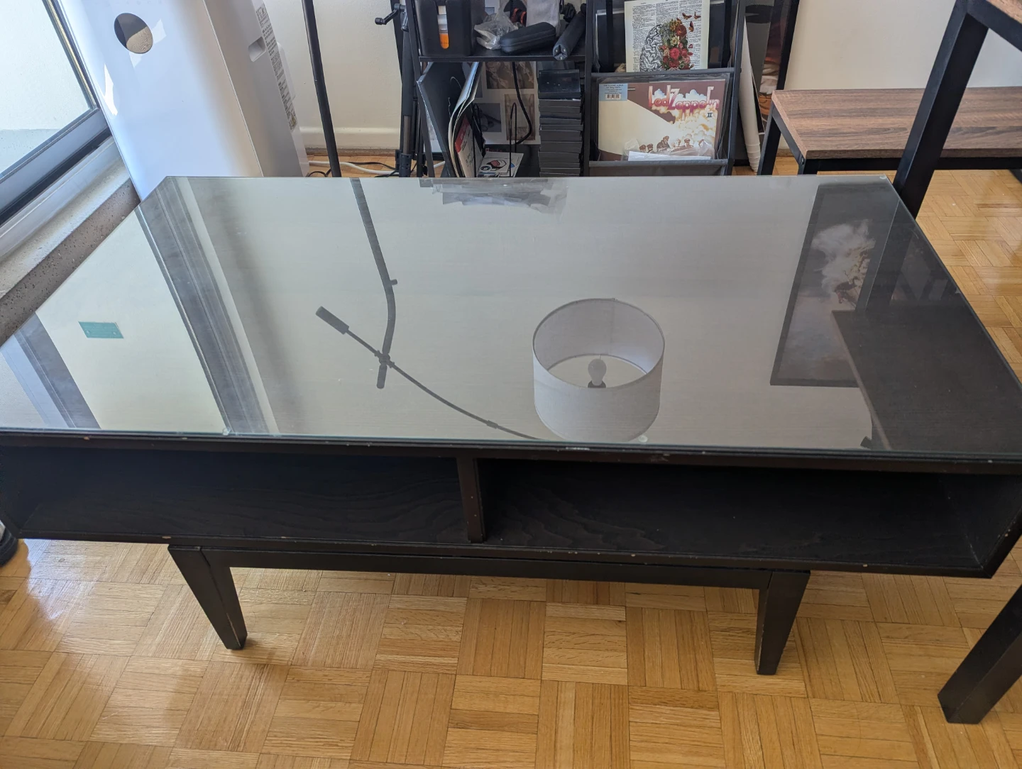 REGISSOR Ikea coffee table, glass top