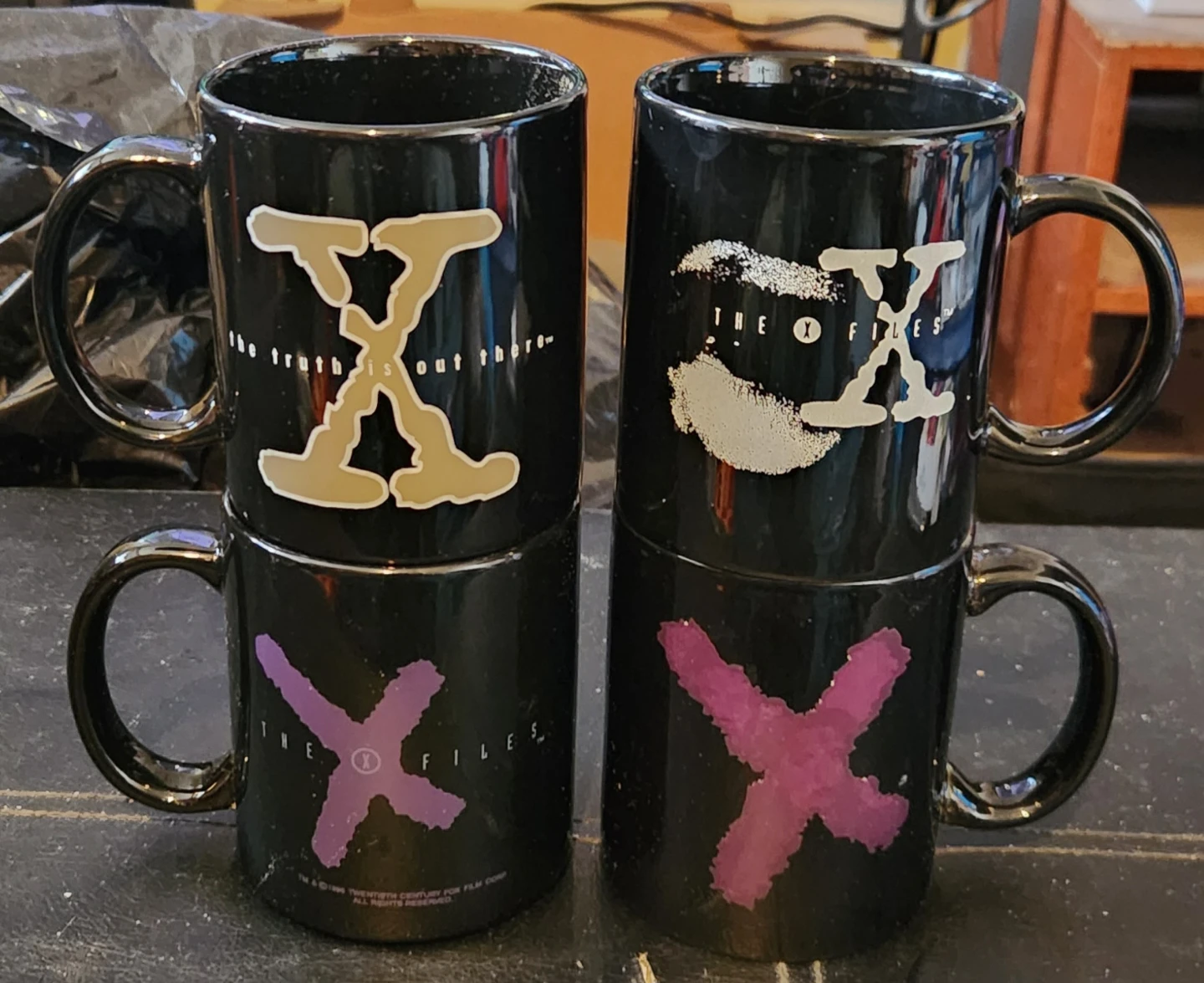 The X-Files Vintage Mug Set (1997) – $20 Each or $60 for All 4