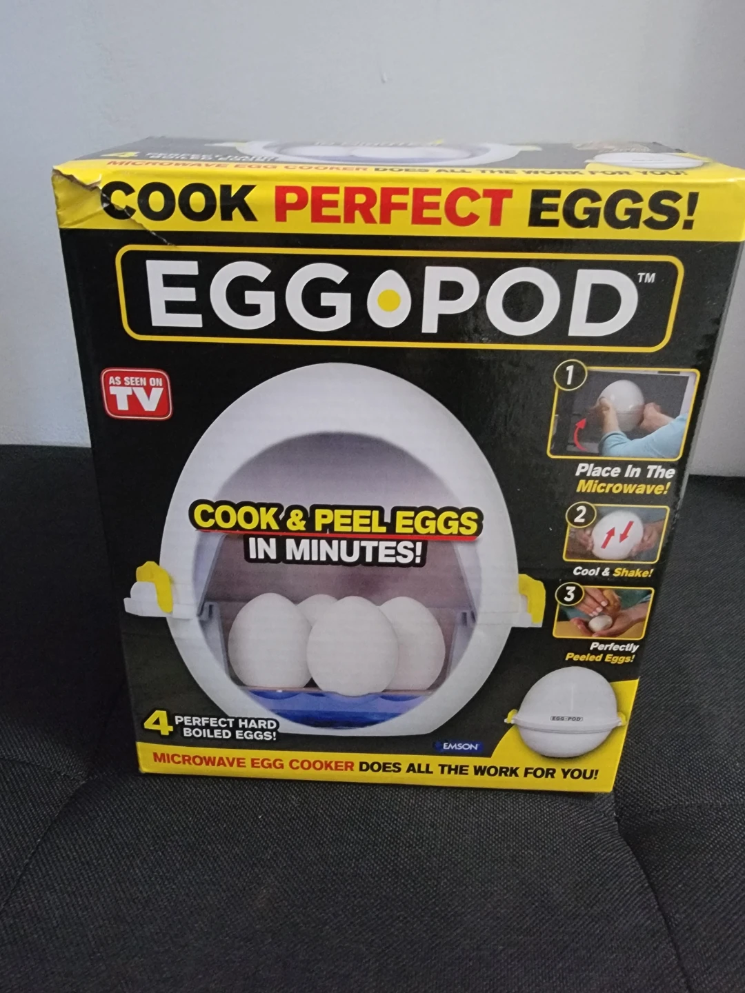 Egg Pod Microwave Egg Cooker - Cooks & Peels 4 Eggs