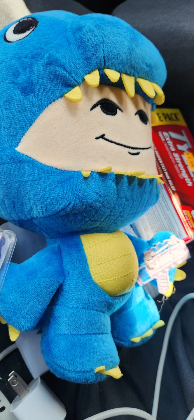 Blue Plush Monster Toy
