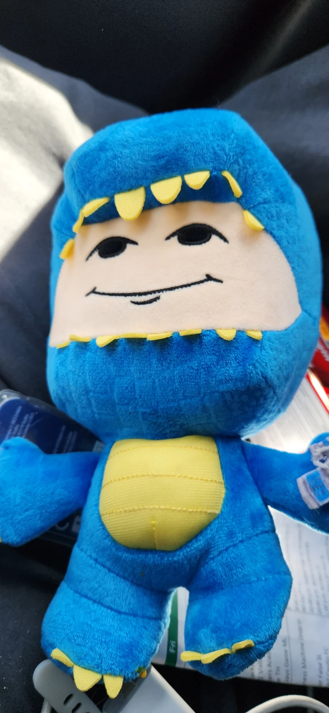 Blue Plush Monster Toy - photo 2