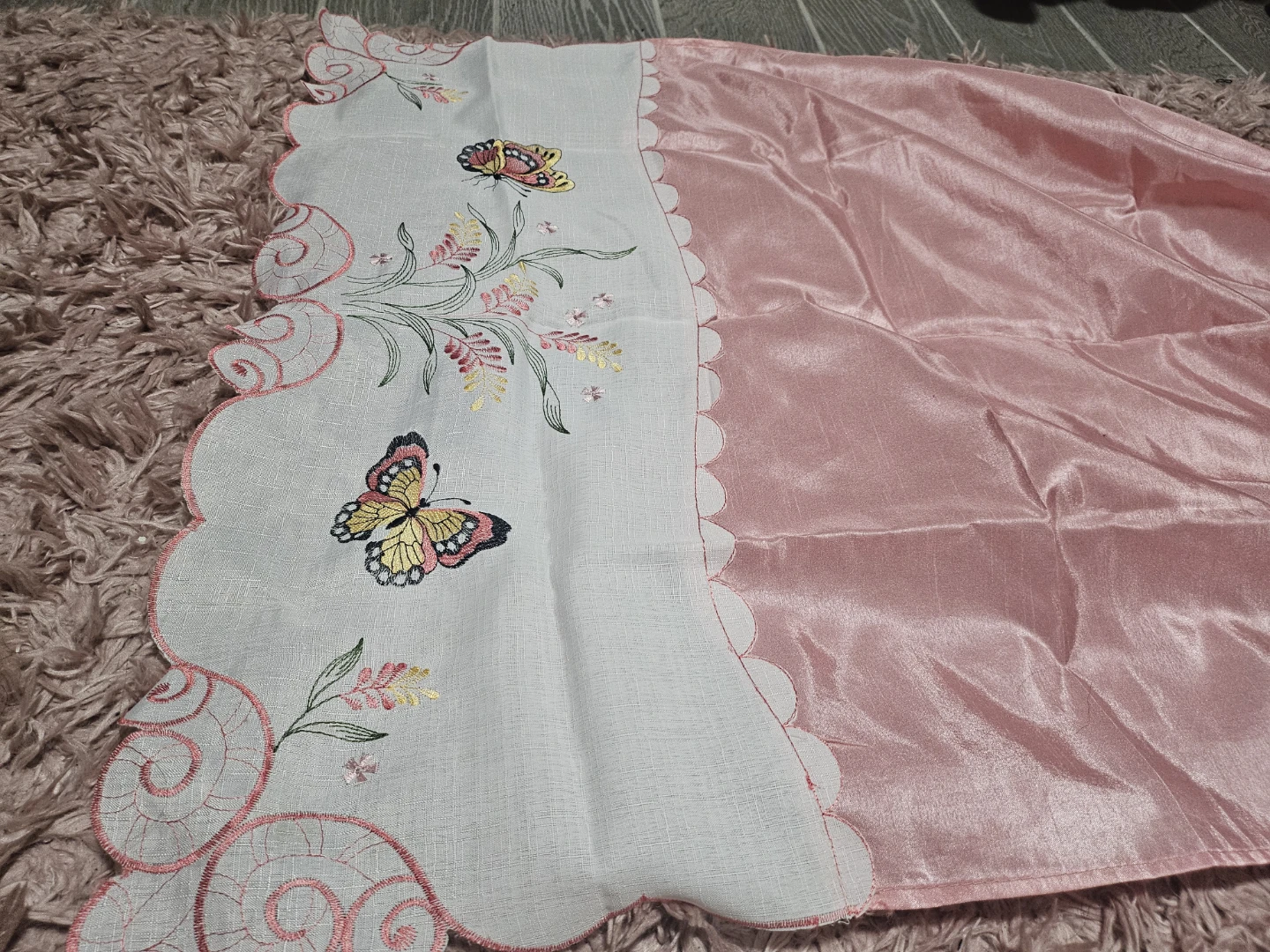 🦋 Stunning Vintage Butterfly Curtains Set 🦋 - photo 2