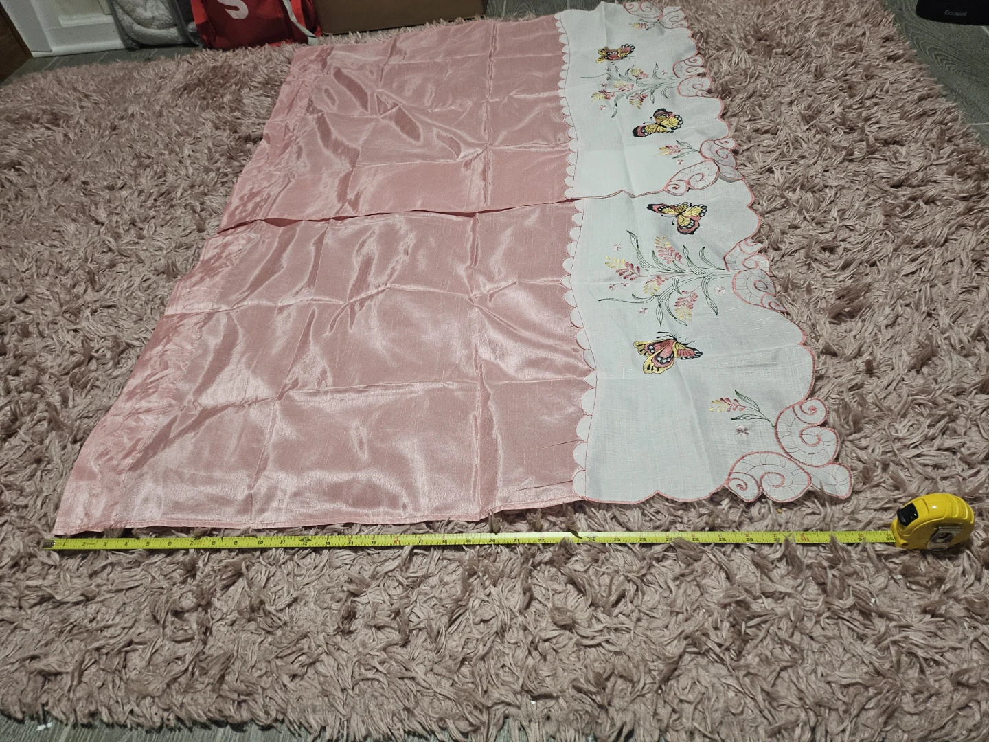 🦋 Stunning Vintage Butterfly Curtains Set 🦋 - photo 3