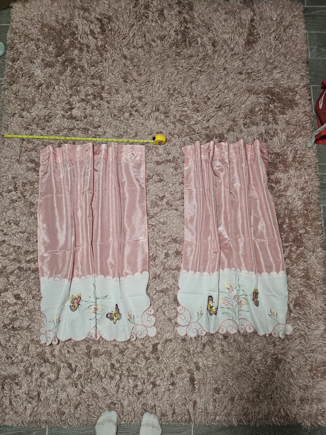 🦋 Stunning Vintage Butterfly Curtains Set 🦋 - photo 4