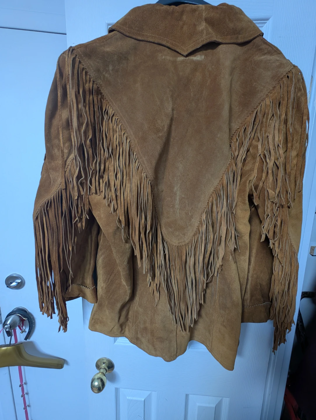 Tan Swede Fringe Jacket