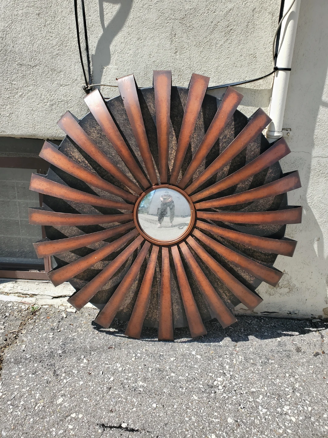 Pier 1 Imports Round Metal Mirror