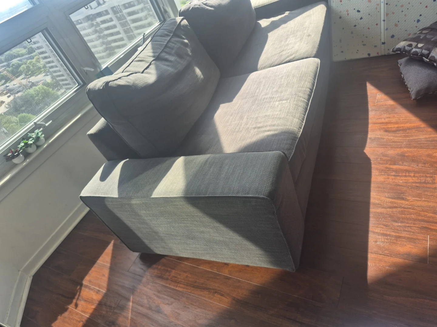 Grey Fabric Sofa - photo 2