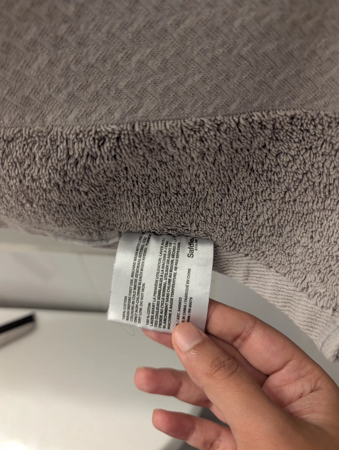 Serenity Home Collection Grey Bath Towel - photo 2