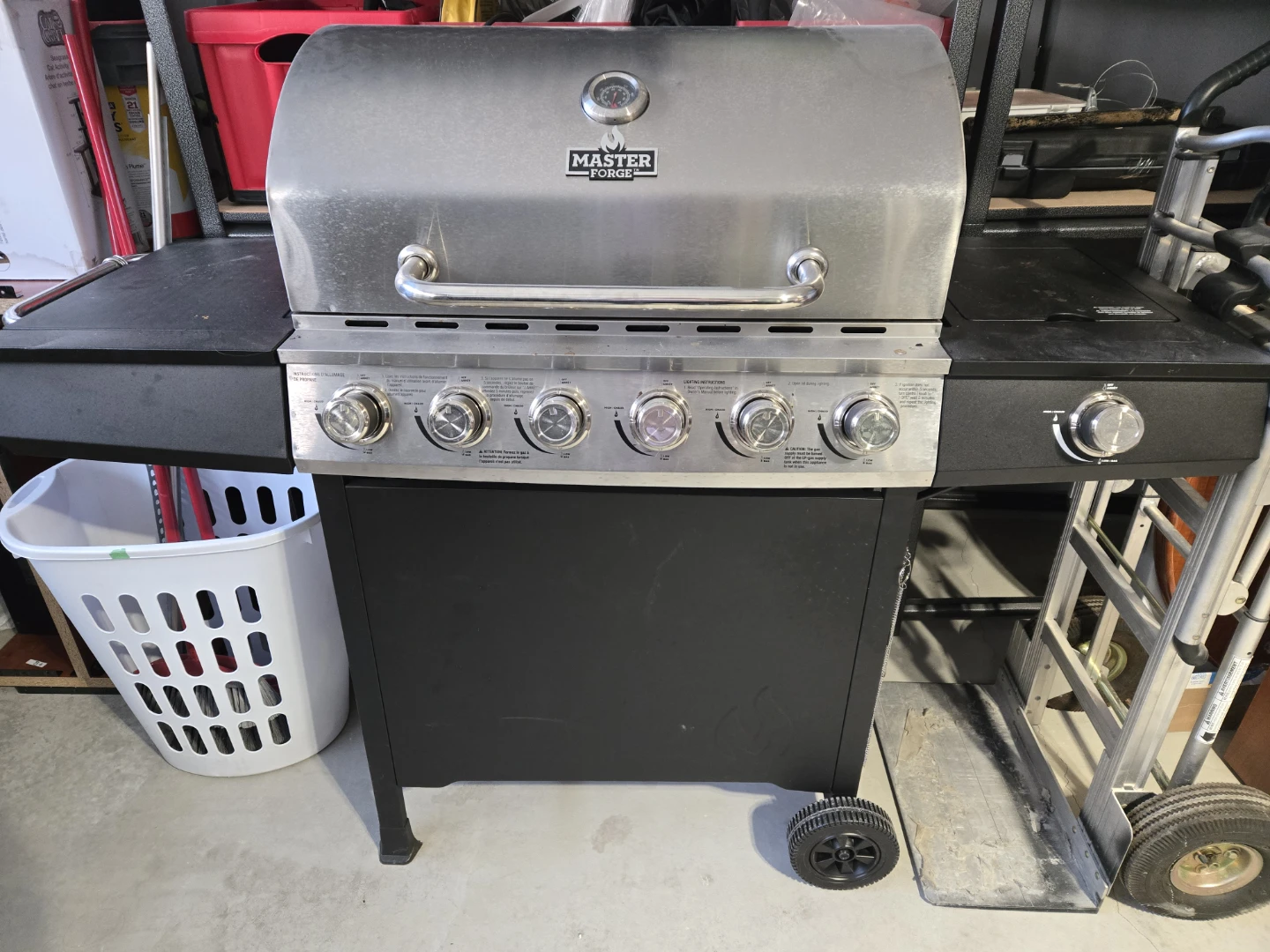 Master Forge Propane Grill with Side Burner