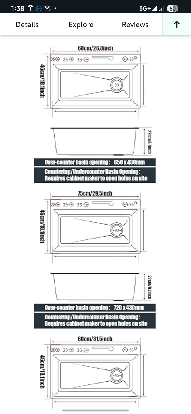 Kitchen Sink Double Waterfall LED Digital Display - photo 3