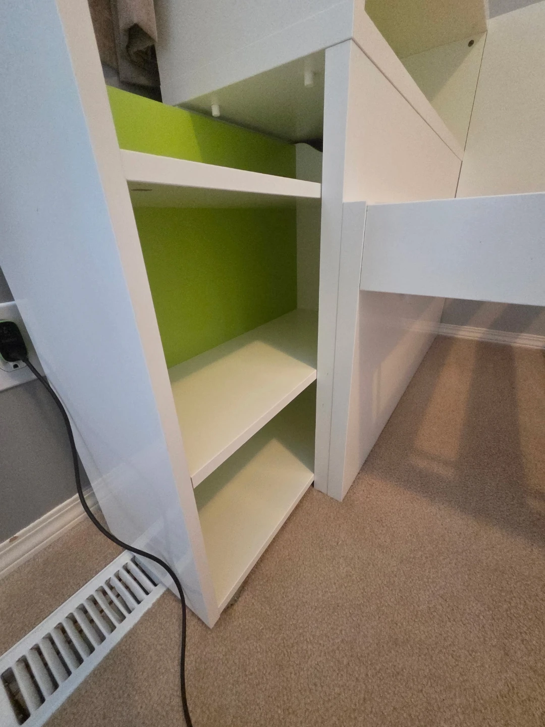 White Daybed with Shelving - photo 4