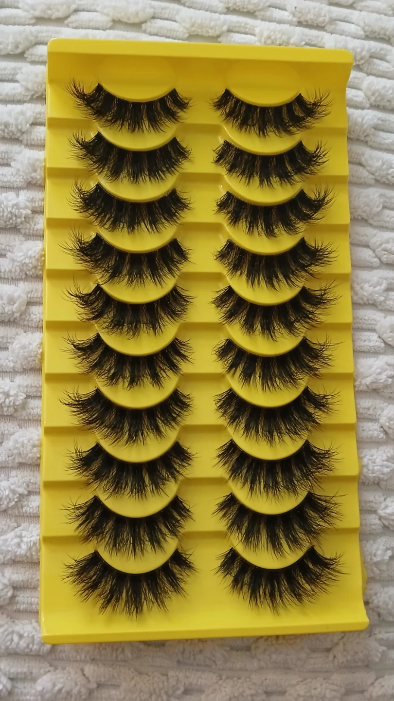 10 Pairs False Eyelashes with Applicator and Glue Kit
