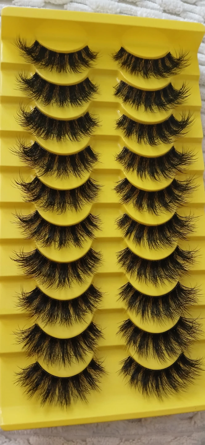 10 Pairs False Eyelashes with Applicator and Glue Kit - photo 2