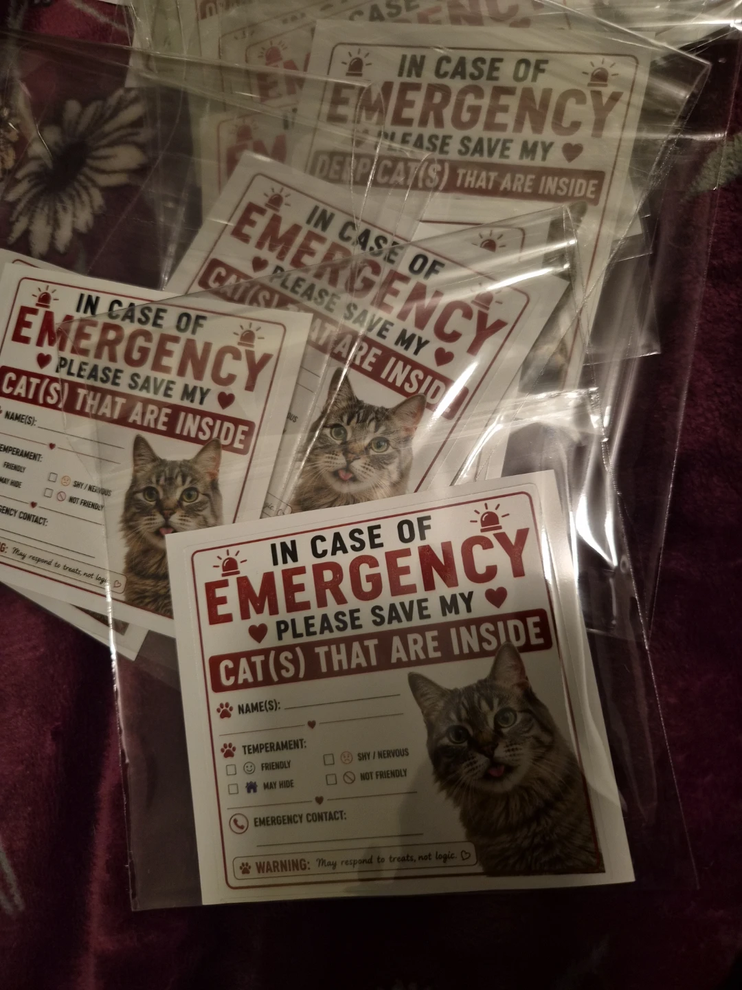 Unique/Customized- Save My Pet Stickers