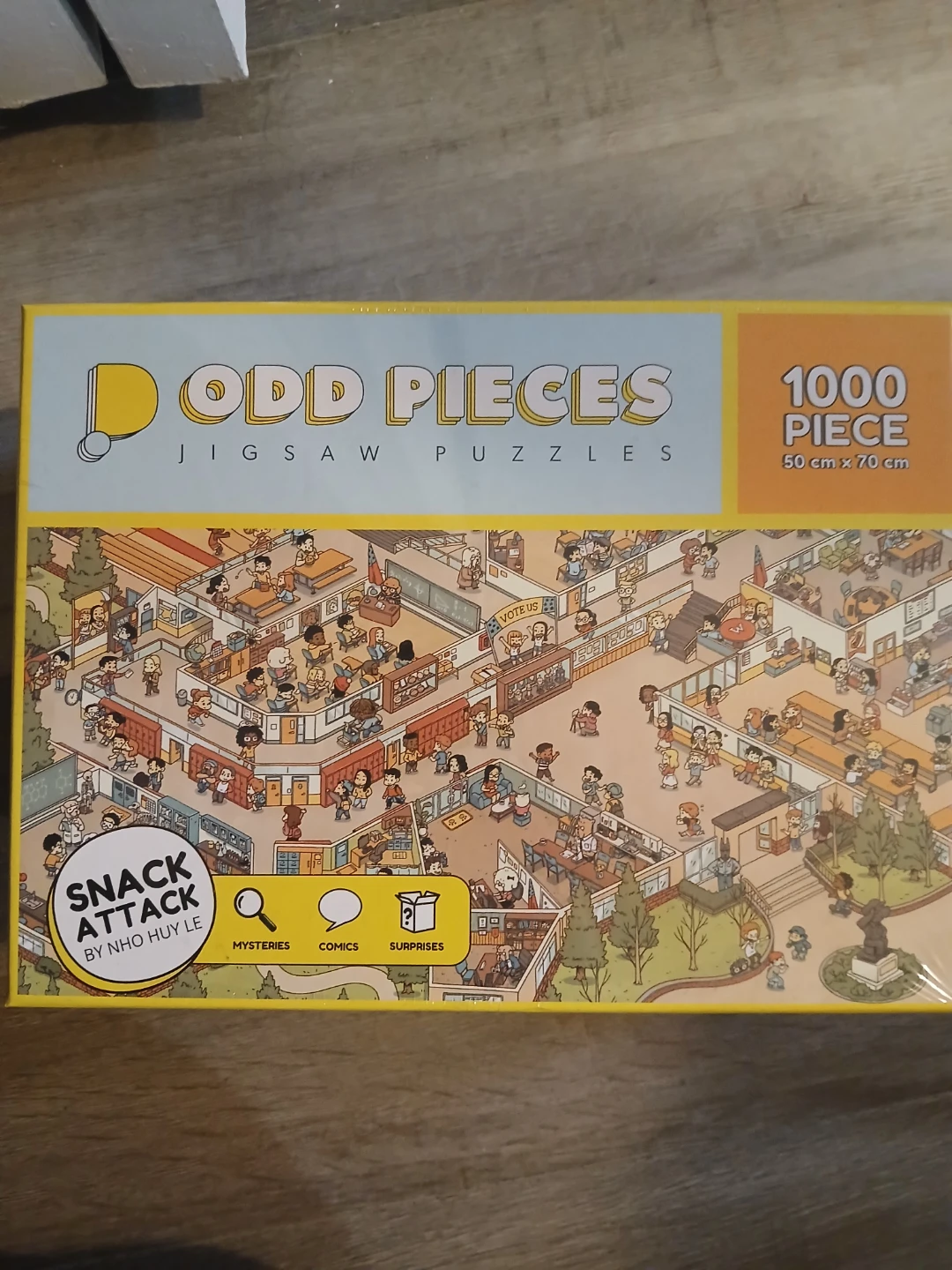 Sealed, Odd Pieces 1000 Piece Jigsaw Puzzle - Snack Attack