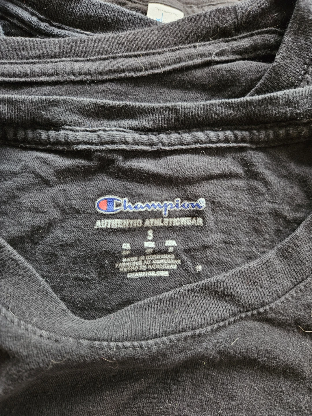 Champion Black T-Shirt Size S - photo 2