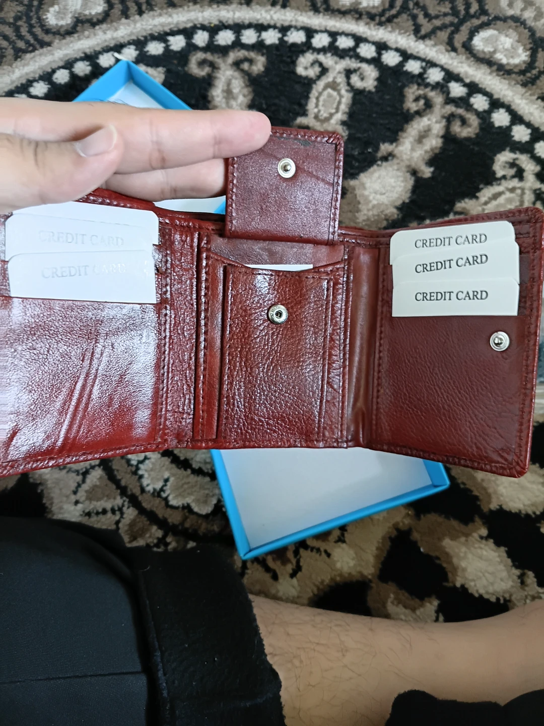 Genuine Leather Bi-Fold Wallet with Multiple Card Slots - photo 3