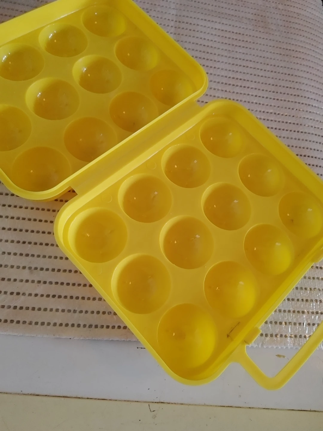 Yellow 12 Egg Holder Container