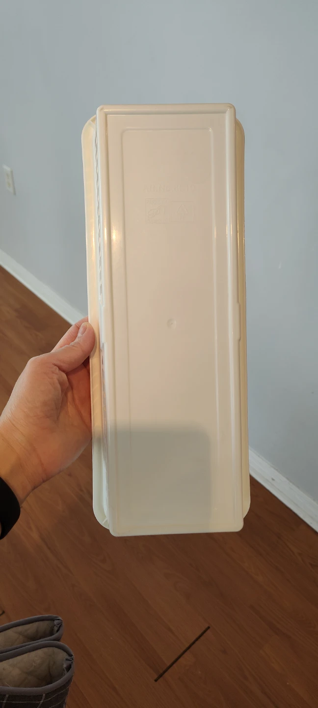 White Plastic Storage Basket - photo 4
