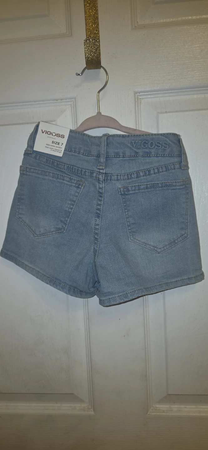 VIGOSS Girls Denim Shorts Size 7 - photo 2