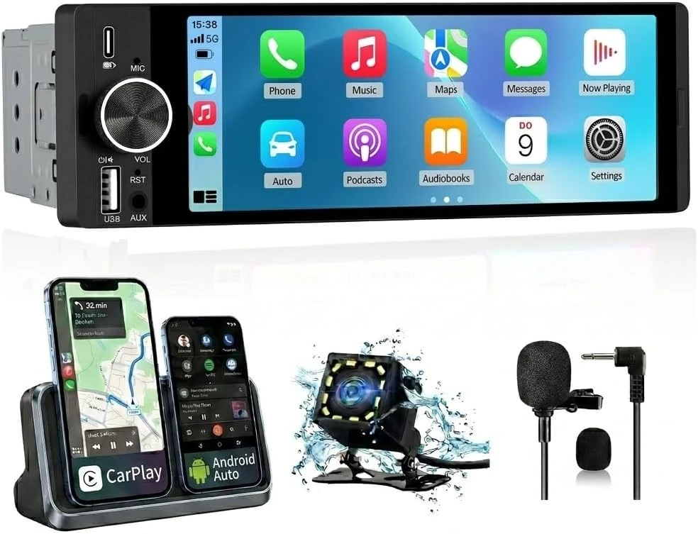 Car Stereo with CarPlay and Android Auto