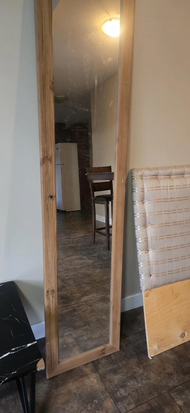 Full Length Wooden Framed Mirror