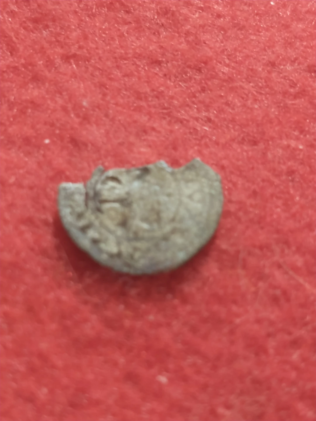 Beautiful Rudolph II of Austria Silver Coin Fragment - photo 3