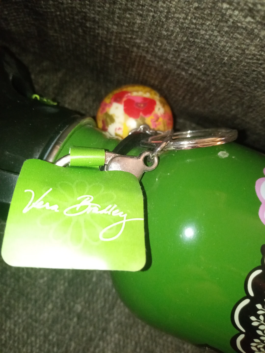 Vera Bradley "Have a Ball" Keychain Water Bottle - photo 3