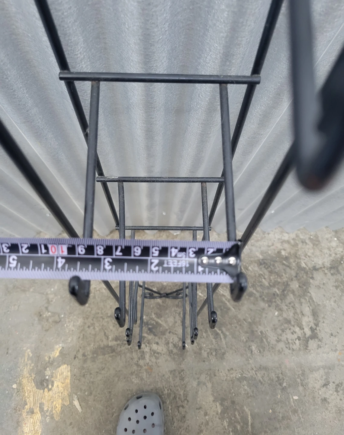Black Metal Wall-Mounted Rack for flower pots - photo 5