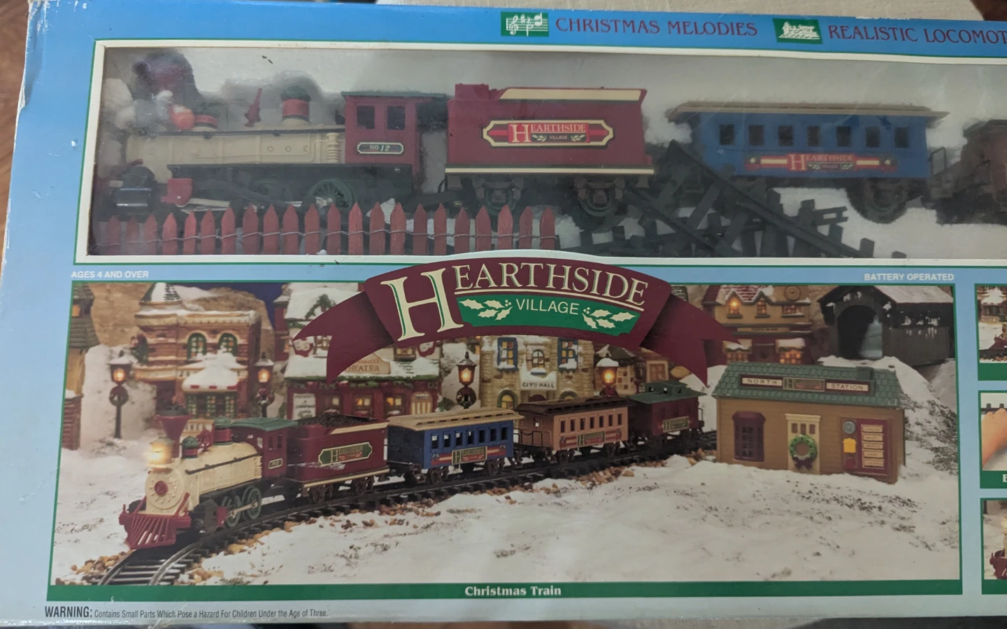 Vintage Hearthside Village Christmas Train Set #173