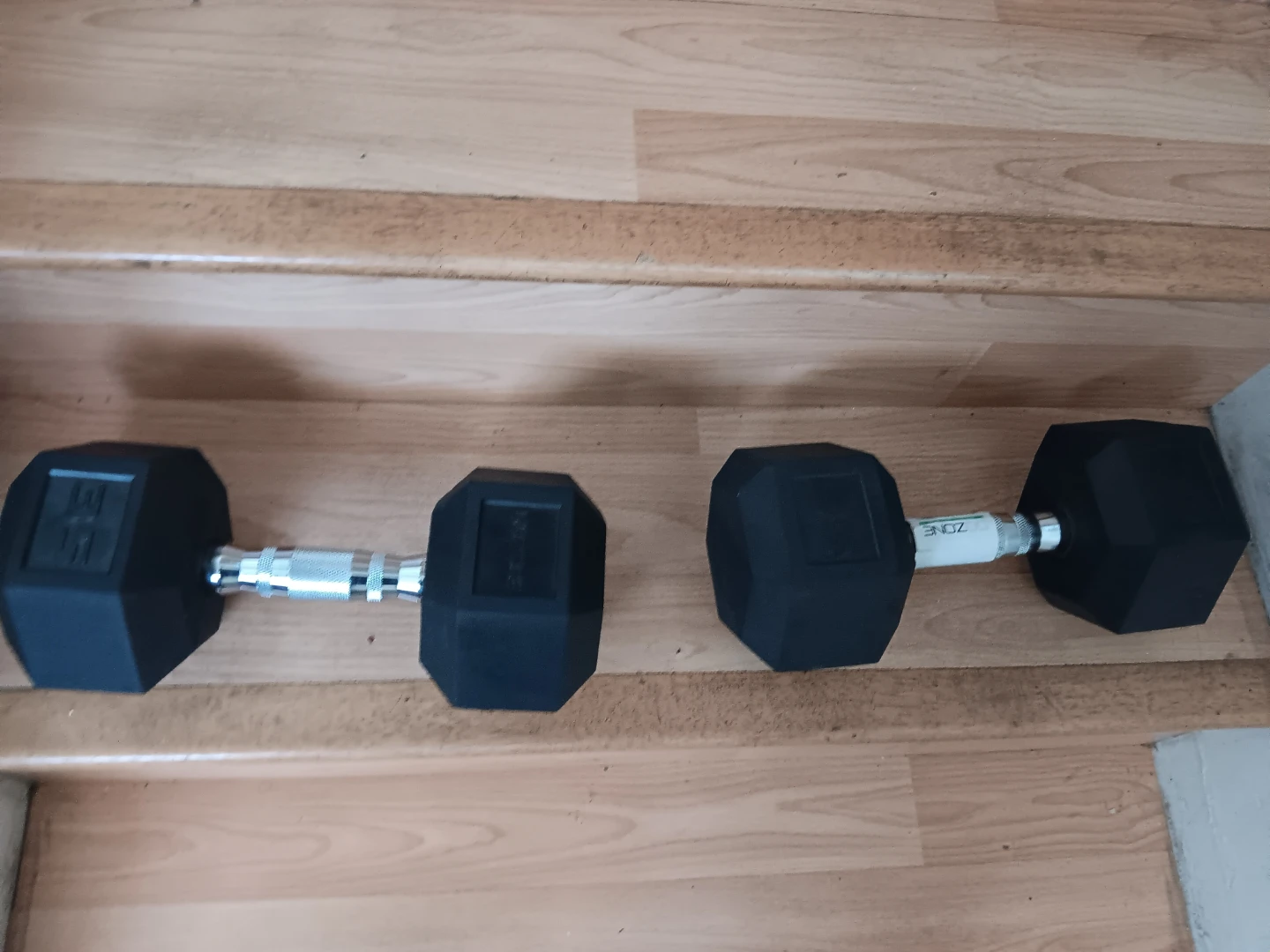 Hex Dumbbell Set two 35 lb