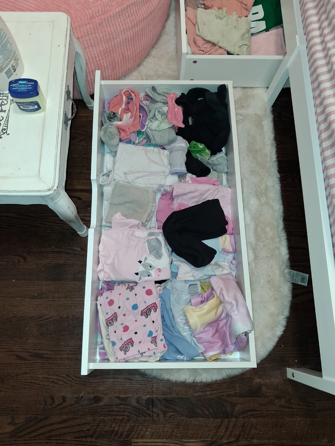 White Twin Bed Frame with Storage Drawers - photo 3